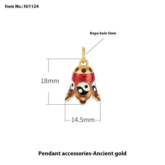 Alluvial Gold Ancient Yellow Gold Lucky Beads Diy Accessories
